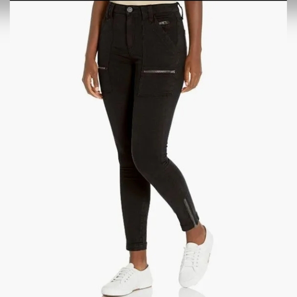 JOIE Women's Size 14/32  Park Cargo Pants/Zip Cargo Pockets/Ankle Zip - Picture 1 of 16
